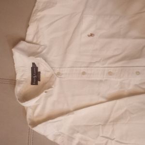 Off White Ralph Lauren Classic Fit Button up Large